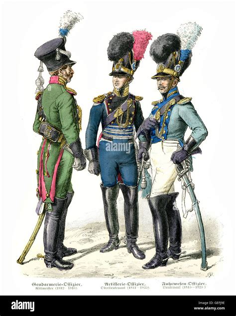 19th Century Military Uniforms Banque Dimages Détourées Alamy