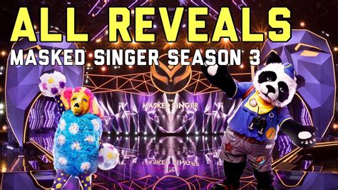 Everybody Revealed Season 3 Masked Singer Youtube