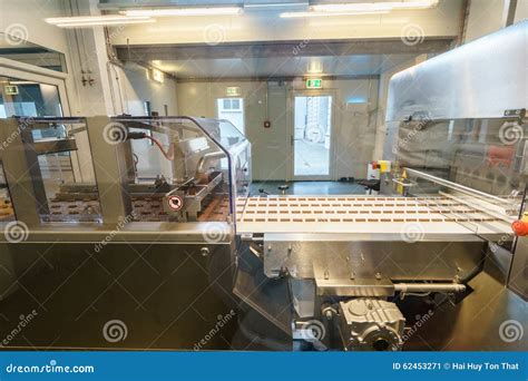 Chocolate Production Line In Industrial Factory Editorial Photo Image