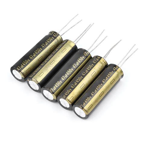 【lowest Price】5pcs 450v 47uf Aluminum Electrolytic Capacitors For Lcd Tv Led 13x42mm Feifei 3c