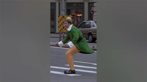 Elf What About When Buddy Jumps Across The Crosswalk Road In Nyc