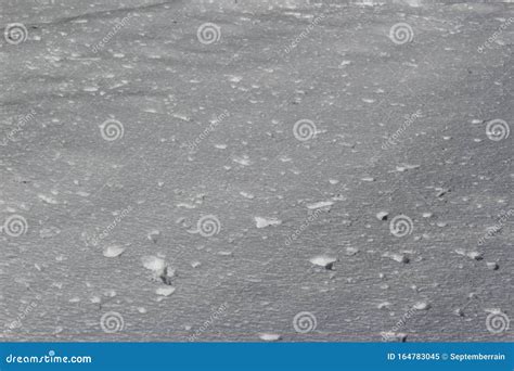 A Street Covered With Scattered Snow Stock Image Image Of Covered