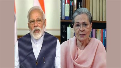 Pm Modi Sends Birthday Blessings And Warm Wishes To Sonia Gandhi The