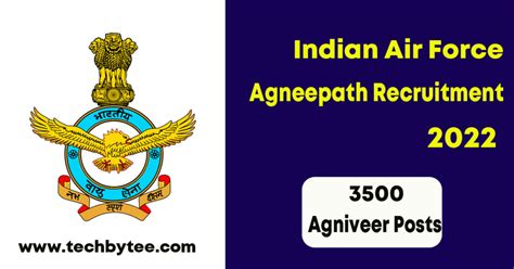 Indian Air Force Agnipath Scheme Recruitment 2022 Opening For 3500