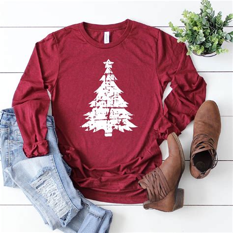 Long Sleeve Christmas Tees Christmas Long Sleeve Shirts Christmas