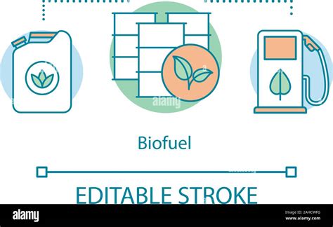 Biokraftstoff Konzept Symbol Alternative Energiequelle Idee D Nne