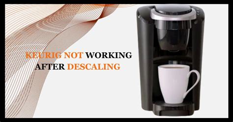 Keurig Not Working After Descaling Troubleshoot Now EspressoRivo