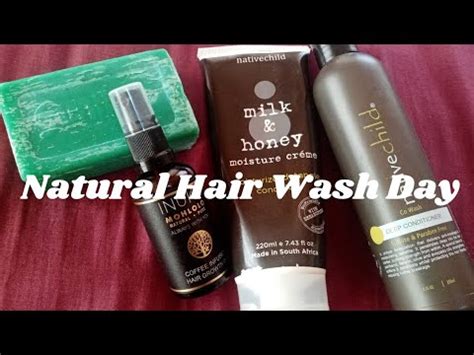 Natural Hair Wash Routine I Washed My Hair With Sunlight Green Bar