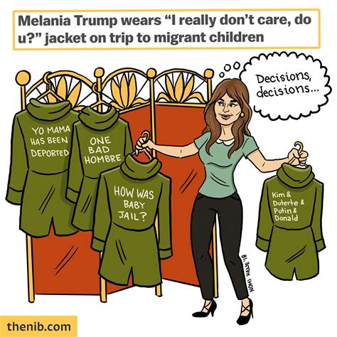 "Fashion Victims" by Nomi Kane | Melania Trump's "I Really Don't Care ...