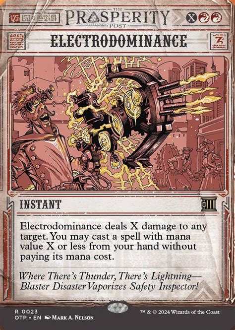 Electrodominance Outlaws Of Thunder Junction Breaking News Card Kingdom