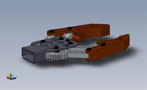 机械手 夹爪solidworks 2013模型图纸下载 懒石网