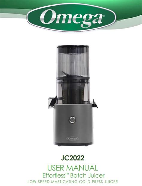 Omega Juicer Instructions At Leanna Weise Blog