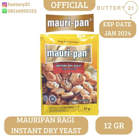 Jual MAURIPAN RAGI KERING INSTAN 1 SACHETS 12 GR MAURI PAN INSTANT DRY