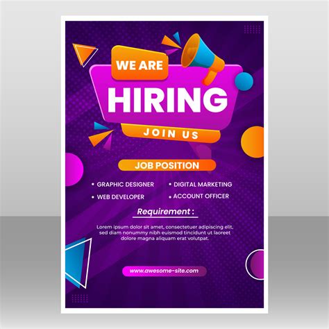 Hiring Poster Template