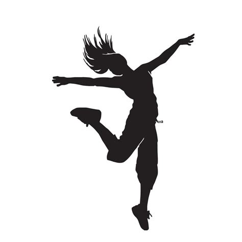 Female Breakdance Performer Street Dancing Hip Hop Dancer Vector