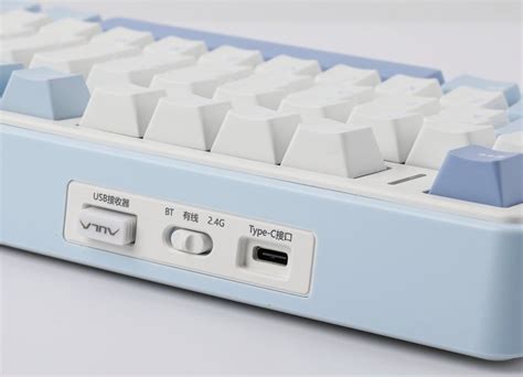 Epomaker X Aula F Sea Salt Blue LEDs RGB Hot Swap TTC Crescent USB Bluetooth US Ab