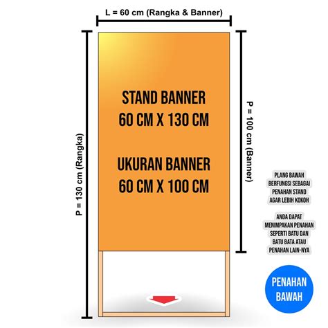 Jual Standing Banner Kayu Segitiga Rangka Banner Terpasang Sisi