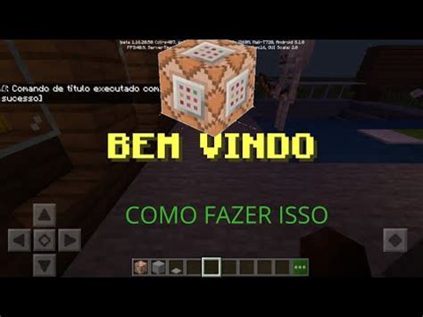 Como Colocar Letras Na Tela Do Mcpe 55 YouTube