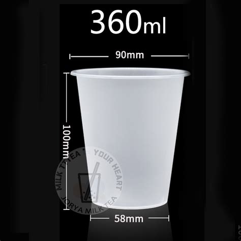 50pcs 90mm Milk Tea Cup Frosted Hard Cup Plastic Cup Juice Cup With