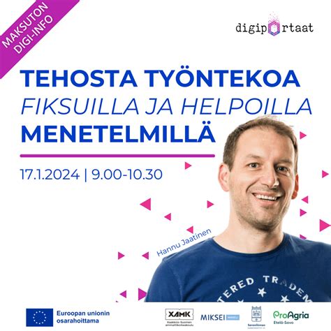 Maksuton Digi Info Tehosta Ty Ntekoa Fiksuilla Ja Helpoilla