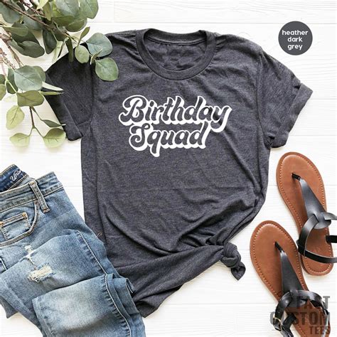 Birthday Squad Shirt Birthday Crew T Shirt Birthday Trip Etsy