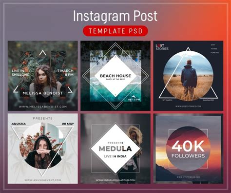 Instagram Post Template Free PSD – Download PSD