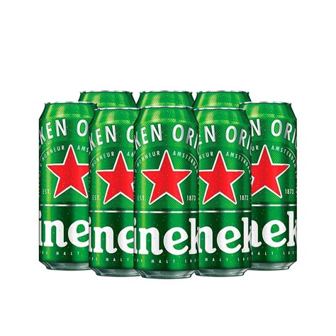 Cerveza Heineken Premium Latón Lager lata 473 mL 24 u MercadoLibre