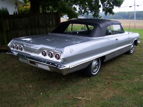 1963 Chevrolet Impala Convertible Silver 04