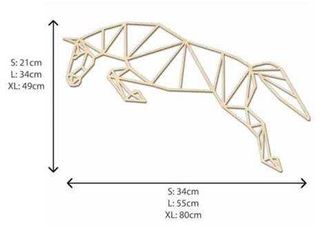Geometrisch Paard Springen Kopen Hout Kado Nl