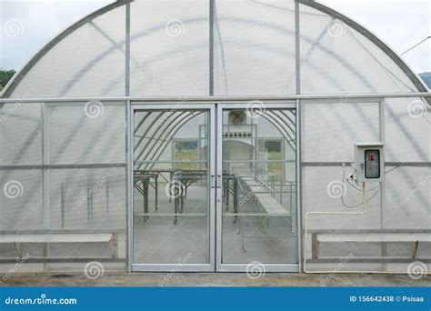 Sun Solar Dryer Greenhouse For Drying Food By Sunlight Stock Photo