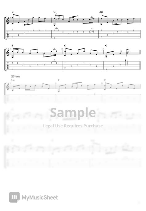 Keisya Levronka Tak Ingin Usai Fingerstyle Guitar Tab By Golden Music