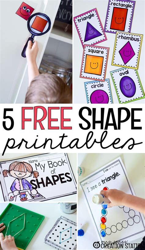 shape activities  printables   learners artofit