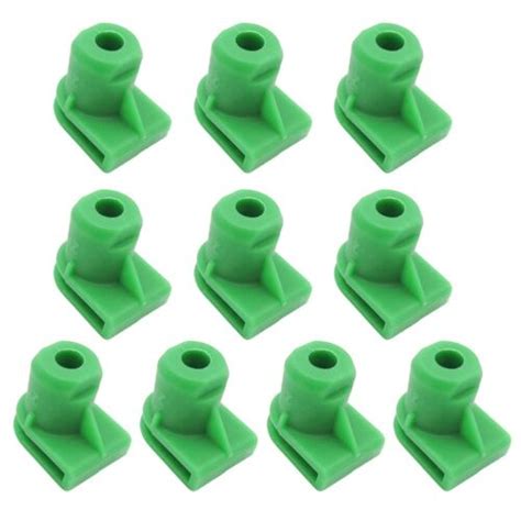 Clips de fixation pare chocs arrière en nylon vert premium pour