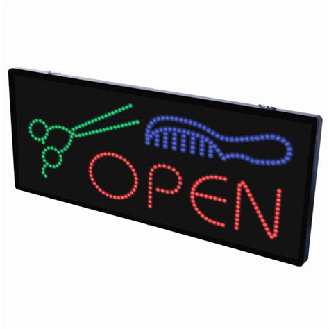 Berkeley Beauty Company Inc 2 In 1 Led Sign Open With Scissors And