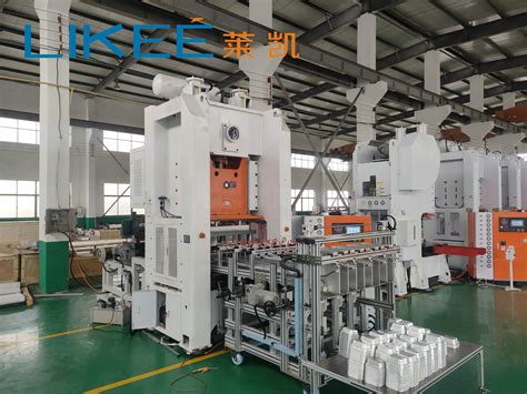 Cavities Full Automatic Aluminium Foil Container Production Line Lk