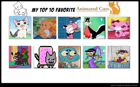 My Top 10 Favorite Animated Cats By Cartoonstar92 On Deviantart