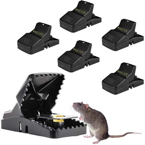 Piège à Souris Lot de 6 Tapette à Rat Réutilisable Souricière avec