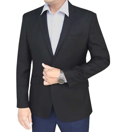 Men S Formal Blazer Color Black 903 FIT ELEGANCE