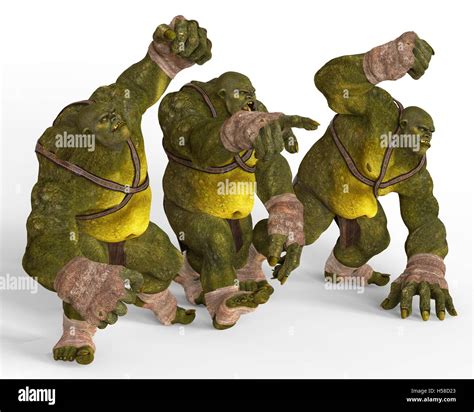 Ogres 3d Illustration Stock Photo Alamy