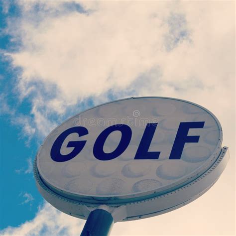 Vintage Golf Sign Stock Image Image Of Graphic Nostalgic 88710575