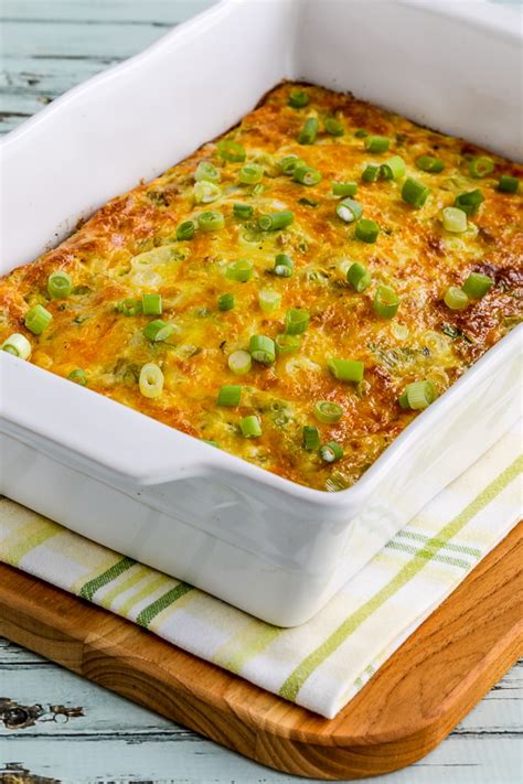 Cheesy Green Chile Breakfast Casserole Kalyns Kitchen