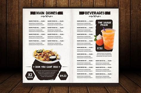 50+ Best Food & Drink Menu Templates 2021 | Design Shack