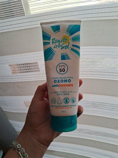 Rayito De Sol Protector Solar Ozono FPS 50 Antioxidante 190 G INCI