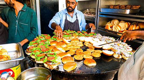 Special Chapli Kabab Burger Super Fast Cooking Skills Street Food