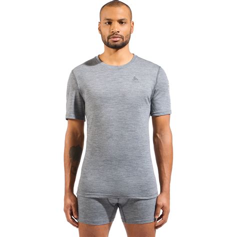 Odlo Maglia Intima Uomo Natural Merino 160 Odlo Steel Grey Melange