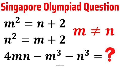 Solve Singapore Math Olympiad Question