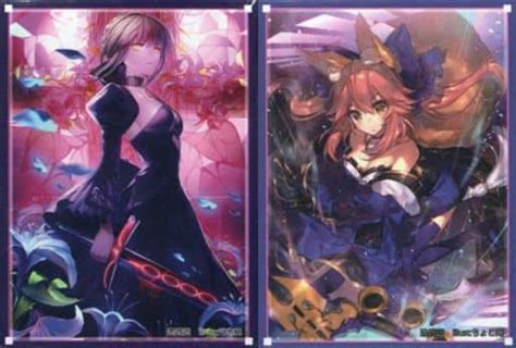 駿河屋 【fate】カードスリーブ第39弾 セイバーオルタ＆玉藻の前セット 月本葵＆ちょこ庵 C90 逸遊団（サプライ）