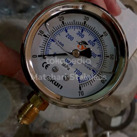 Jual Pressure Gauge Manometer Stainless Skon Inchi Mpa