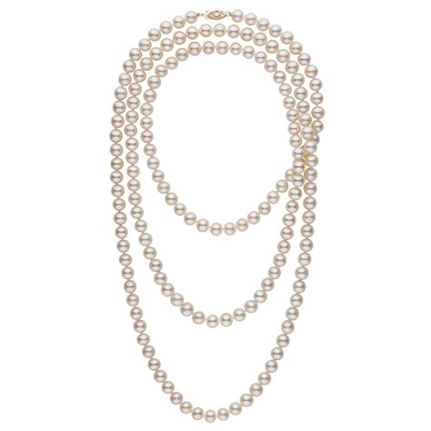 52 Inch 7 5 8 0 Mm Aaa White Freshwater Pearl Necklace