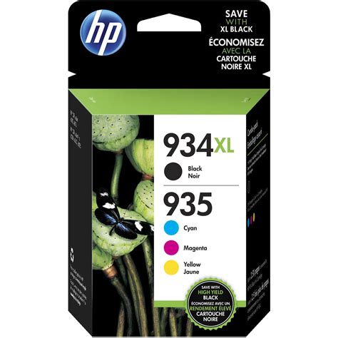 Pack Cartouche D Encre Noir Couleurs 934XL Pour Imprimante Jet D Encre HP